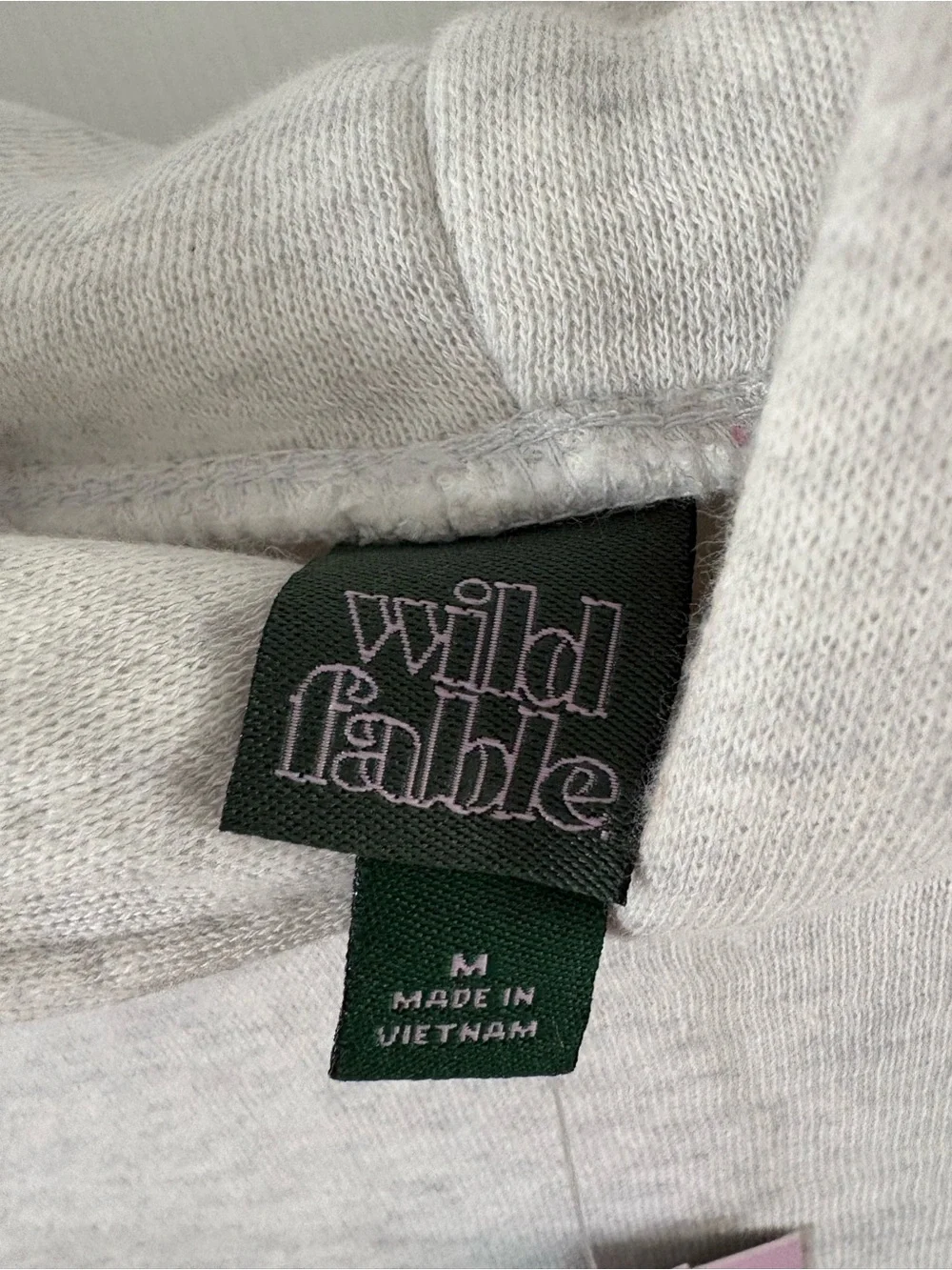 Wild Fable heather gray oversized sweatshirt hoodie - Picture 3 of 4